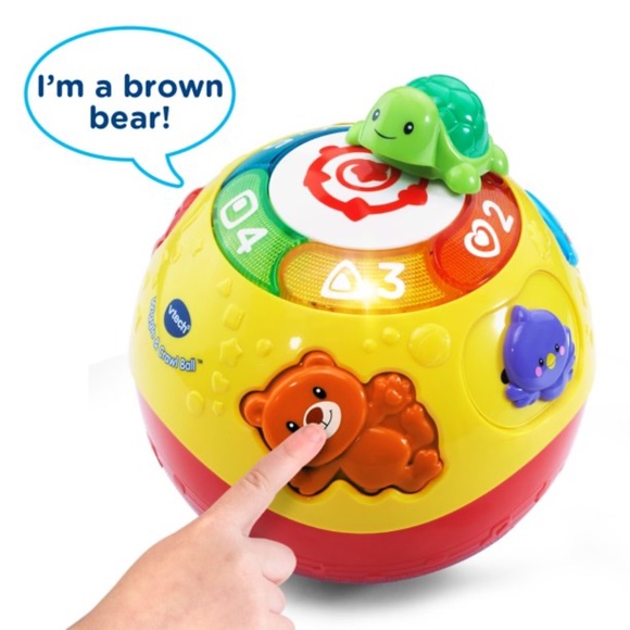 VTech Wiggle and Crawl Ball with Animal Friends - Picture 2 of 5